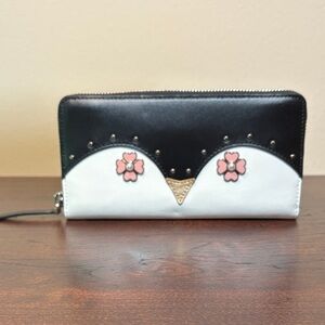 Kate Spade NWT New York Frosty Large Continental Wallet - Penguin Face - Leather